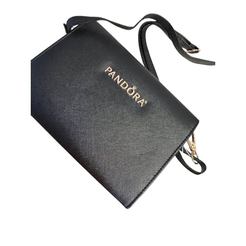 Pandora Black‎ Convertible Crossbody, Wristlet, or Clutch Purse New